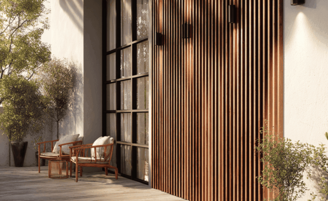 outdoor slat wall panel
