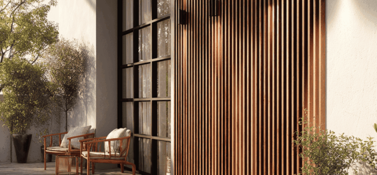 outdoor slat wall panel
